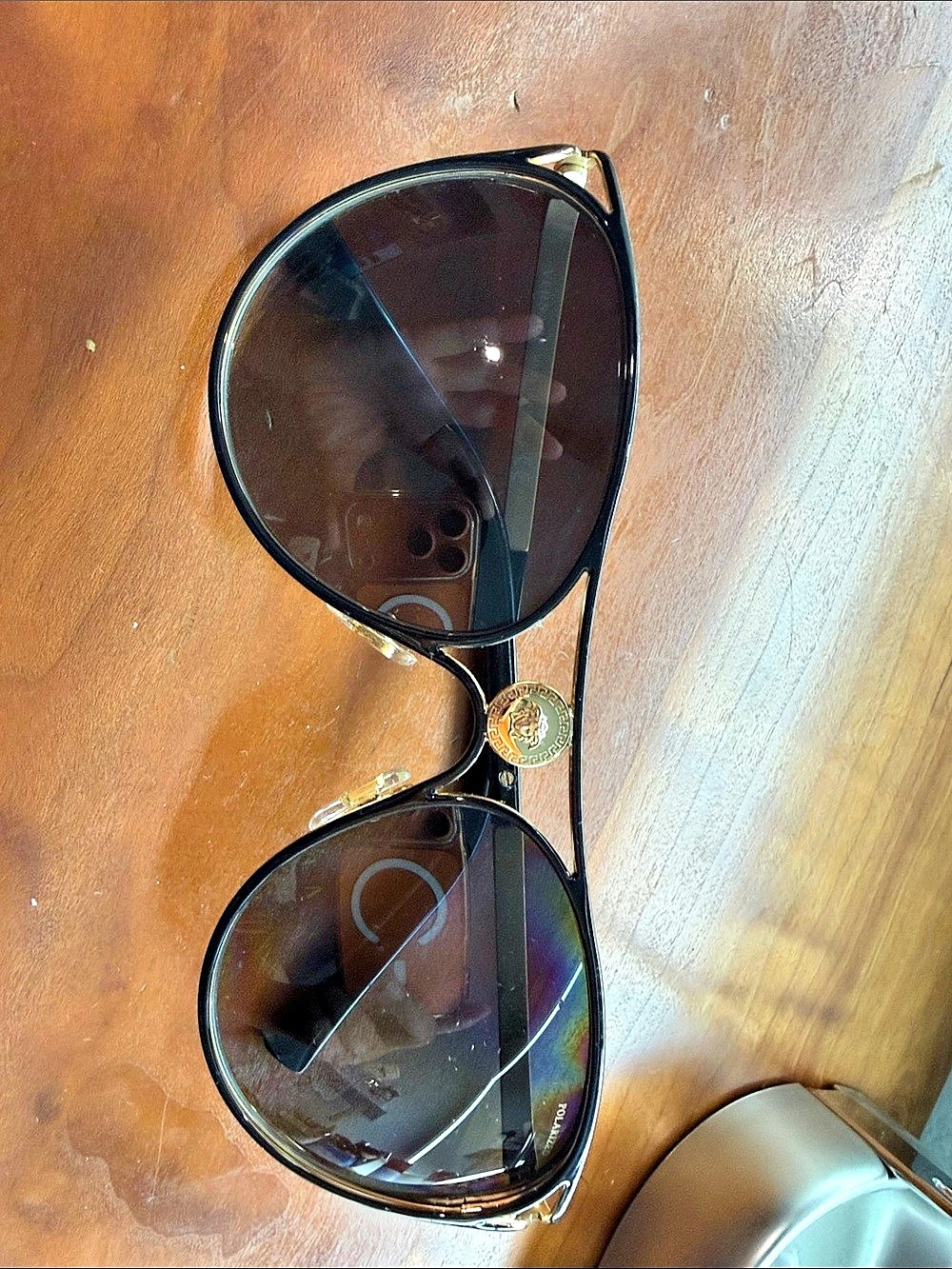 Versace Black & Gold Sunglasses